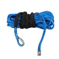 For UTV ATV w/Sheath 5/16″x50′ 12000LBS Synthetic Winch Rope Line Recovery Cable