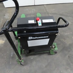 Bishamon LVE-100 2200Lbs. Skid Lift 12V Powered Fork Pallet Truck 30″ Lift