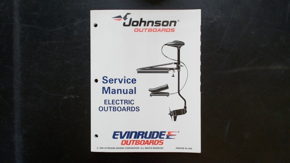 Johnson Evinrude Electric Outboards Service Manual 1994 OMC Parts