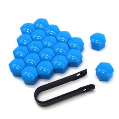 20 Pcs Car Wheel Lug Nut 17/19/21mm Bolt Cover Protect Hub Screw Cap