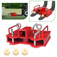 2” Forklift Trailer Hitch Receiver For Dual Pallet Forks Tow Attach Adapter