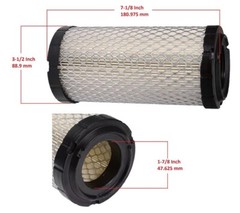 Inner Outer Air Filter for Kubota BX2670 ZD25F ZD28 ZD321 WG752 WG972 Z482 Z602