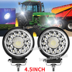 2Pcs 4” ROUND LED Work Lights spot Beam LED Headlight Fit John Deere Tractor