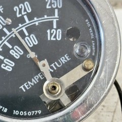 Vintage 3” Murphy Chrome Temperature Switch Gauge 10050779 Car Truck Rat Rod