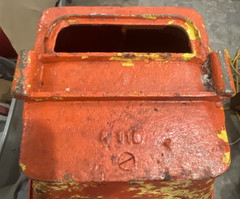 RARE 1890’s Eclipse Cast‑Iron Seed Hopper – Hayes Pump & Planter Co. Galva IL