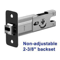 Goldenwarm Pocket Door Lock 2 Pack For Bed/Bath Matte Black Contemporary