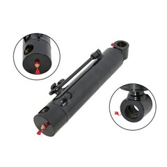 Black Hydraulic Grapple Cylinder 7212595 For Bobcat Heavy Duty