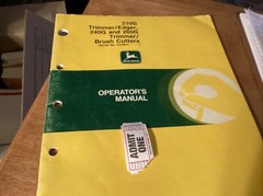John Deere Operator’s Manual 210G Trimmer/Edger 240G 260G Trimmer/Brush Issue J9