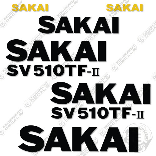 Fits Sakai SV510TF-II Decal Kit Roller – 7 YEAR OUTDOOR 3M VINYL!