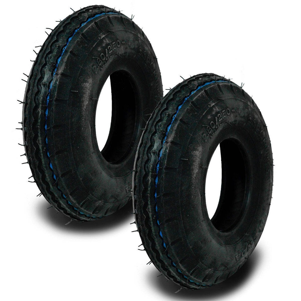 (2) Heavy Duty Kenda K276 Tires 2.80X2.50-4 4PLY