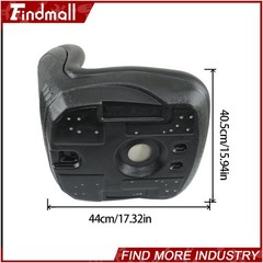 Findmall Skid Steer Black Bucket Seat For John Deere 240 250 315 328D 332 7775