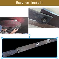 AR400 Steel Mower Replacement Blades For Mower King Skid Steer Brush Hog Cutter
