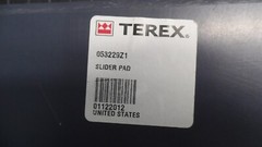 GENUINE TEREX SLIDER PAD 053229Z1, N.O.S.