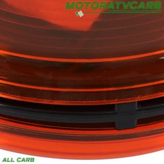 ALL-CARB 2 PCS Amber Round Side Marker Light Lamp Dual Face Turn Signal Tractor
