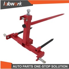 Labwork 49″ 3 Point Hay Bale Spear 3000lbs Capacity and 2 Stabilizers Spear