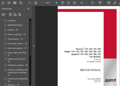 CASE IH 500 STEIGER TRACTOR MANUAL OPERATORS SERVICE SHOP ENGINE REPAIR PDF USB