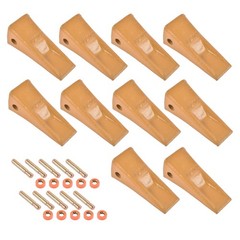 10x 1U3202 Bucket Teeth w/ Pins 8E6208 Retainers 8E6209 Fits for CAT J200 Series