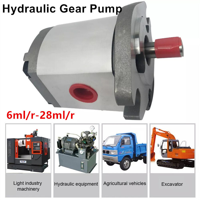 6-30ml/r Single Hydraulic Gear Pump Aluminum Alloy 25MPa for Excavator Dumper