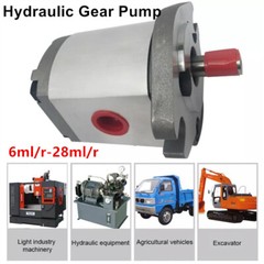 6-30ml/r Single Hydraulic Gear Pump Aluminum Alloy 25MPa for Excavator Dumper