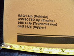 CAT Caterpillar 931C SERIES II 9AG TRACK LOADER PARTS BOOK SEBP1942