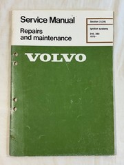 Volvo Service Repair Manuals Wiring Diagrams Lot of 4 1982 1983 1975