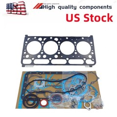 V2003 Overhaul Kit+4PCS connecting rod For Kubota Engine Bobcat 753 763 773 S185