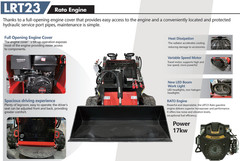 CFG LRT23 880KG Mini Skid Steer Track Loader 23HP Gas EPA RATO Engine w/Bucket