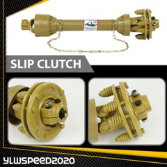 PTO Shaft PTO Drive Shaft 1-3/8″x6 Spline w/ Slip Clutch T4 31.5-41″ Yellow New