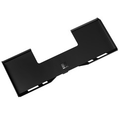 1/4″ Universal Skid Steer Mount Plate W/2″ Cutout Trailer Hitch Receiver 3000LBS