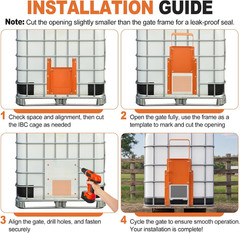 9X9″ Sliding Grain Gate for IBC Tote, Alloy Steel Manual Grain Gate | Gravity-Fe