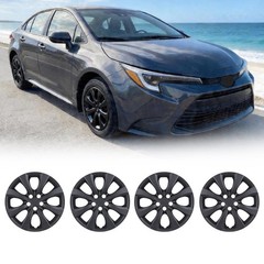 16 Inch Hubcaps for Toyota Corolla 2020-2025 Set of 4 Black Matte