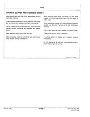 John Deere 2BV, 5E, 2LS, 110G,210G,240G,260G, Trimmer 113 Clipper Service Manual