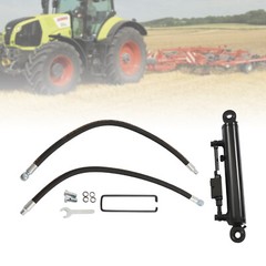 Hydraulic Top Link Cat 2-2 with Locking Block 9 11/16-28” with 2x Hose Black