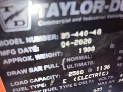 2020 Taylor Dunn Bigfoot Flat Cart B5-440-48