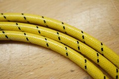 Yellow & Black Cloth Copper Spark Plug Wire Set & Thumb Screws For John Deere Bi