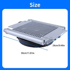 AGT Radiator Plus Hydraulic Oil Cooler Fan H12/QH12 Mini Excavator Attachment