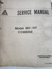 Deutz Allis Chalmers MODELS MH HY C CIII E EIII K Combine Service Shop Manuals