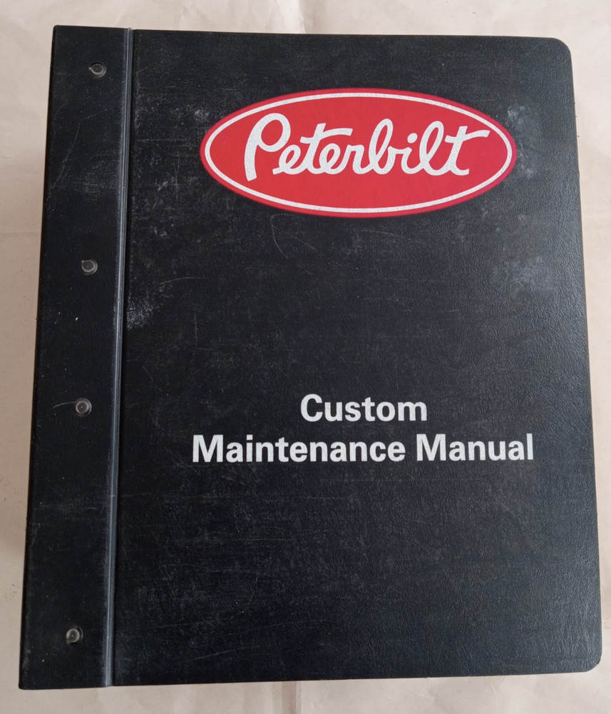 Peterbilt Custom Maintenance Manual – Chassis Number 437638 –