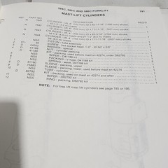 Case 584C 585C 586C Forklift Manual Parts Catalog Operators Owners Set Book