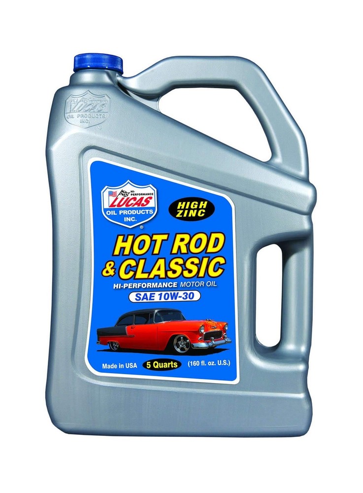 Lucas Oil 10679 Hot Rod & Classic Car SAE 10W-30 Motor Oil – 5 Quart (Pack of…