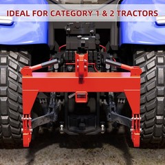 3-Point Quick Hitch Adapter for Category 1 & 2 Steel Attachment Tractor 3000 LBS