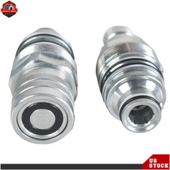 Male & Female Flat Face Coupler Kit For Bobcat T250,T300,T320 6679837 6680018