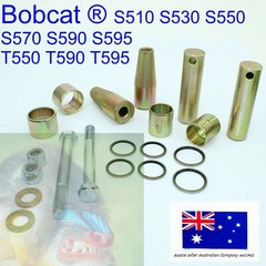 fits Bobcat Bobtach Pivot Pin Bush Bucket End Kit 7135590 6730997 S510 S530 S550
