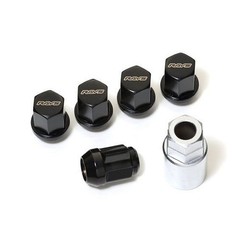 RAYS 19HEX Wheel Lug Nuts & Lock Set M14x1.5 L33 6H Black Genuine
