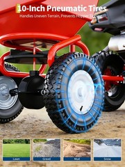 Heavy Duty 110lb Tow Behind Broadcast Spreader ATV Garden Tractor Seed Spreading