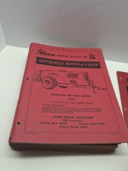 JOHN BEAN SPEED SPRAYER MANUAL LOT OF 21, MULTIPLE MODELS MAKES, VINTAGE FARM