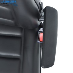 Suspension Adjustable Forklift & Tractor Seat Backrest Armrest Safety Belt