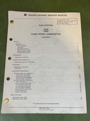 International 2254 Carburetor Service Manual 1979 & 1980 CGES-65-T