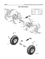 SERVICE PARTS MANUAL FITS 1987-1992 TROY BILT PONY ROTO TILLER
