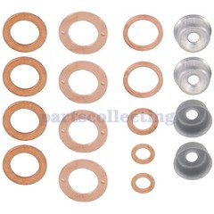 Injector Seal Kit With Heat Shield 19077-53650 Fits Kubota D1105, 3 Cylinder USA